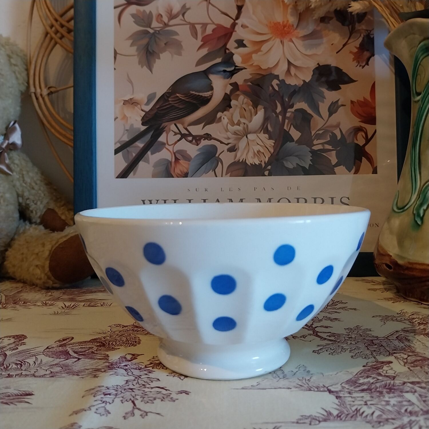 Old faceted shower bowl Sarreguemines