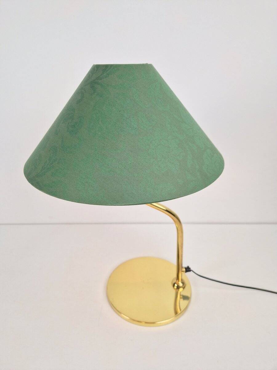 Vintage Regency Brass Table Lamp in the style of Josef Frank, 1960s