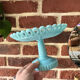 Coupe a fruits opaline bleu vintage