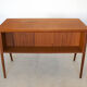 Danish Teak Desk By Gunner Nielsen for Tibergaard
