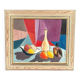 Huile sur toile originale suédoise – “Stilleben” par L. Norberg – Vintage et encadrée – 61 × 53 cm (24" × 20,9")