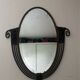 Art deco wrought iron mirror