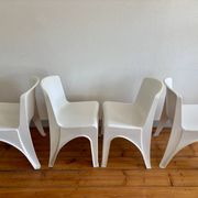 Set of 4 Gilac chairs from 1970.