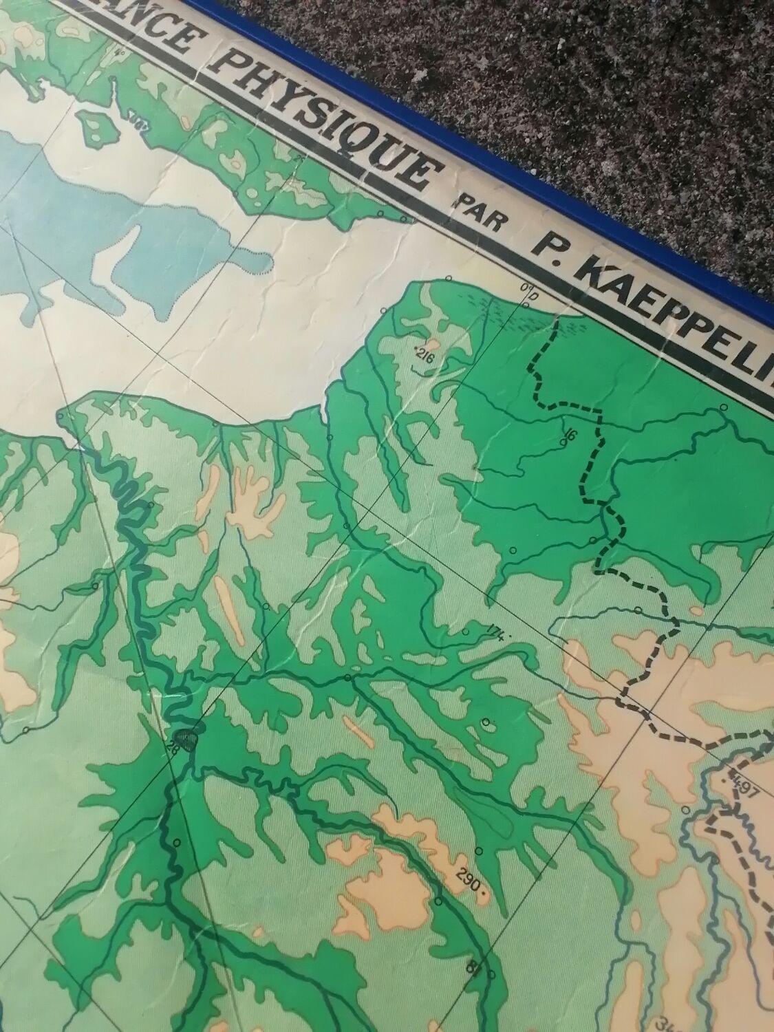 Old map of the France N°11 Hatier Kaeppelin.