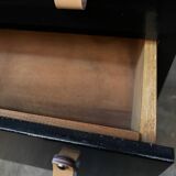 Commode parisienne noire relookée
