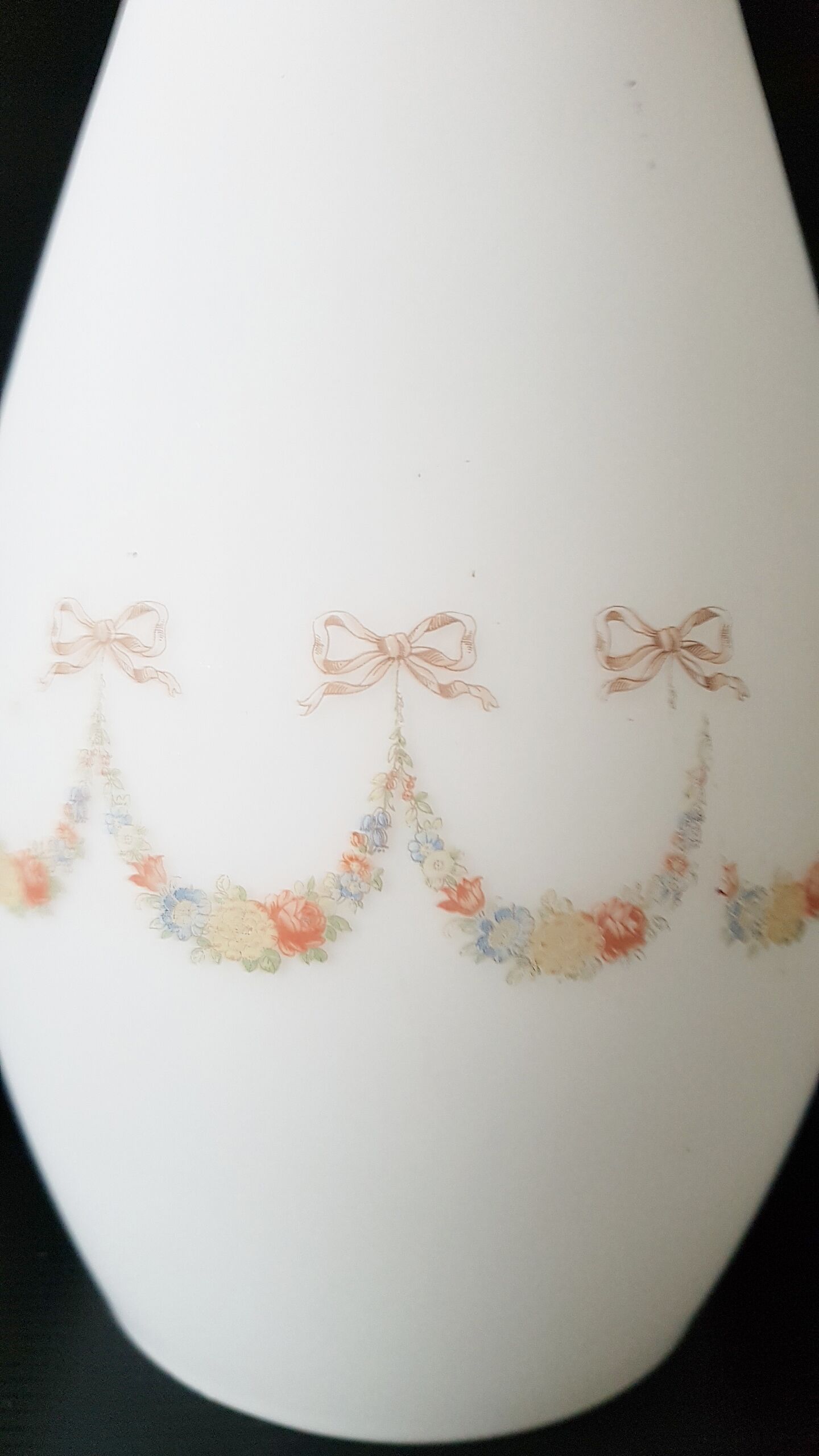 Very nice chandelier suspension "Small knots" 1950 glass Opal vintage 50s