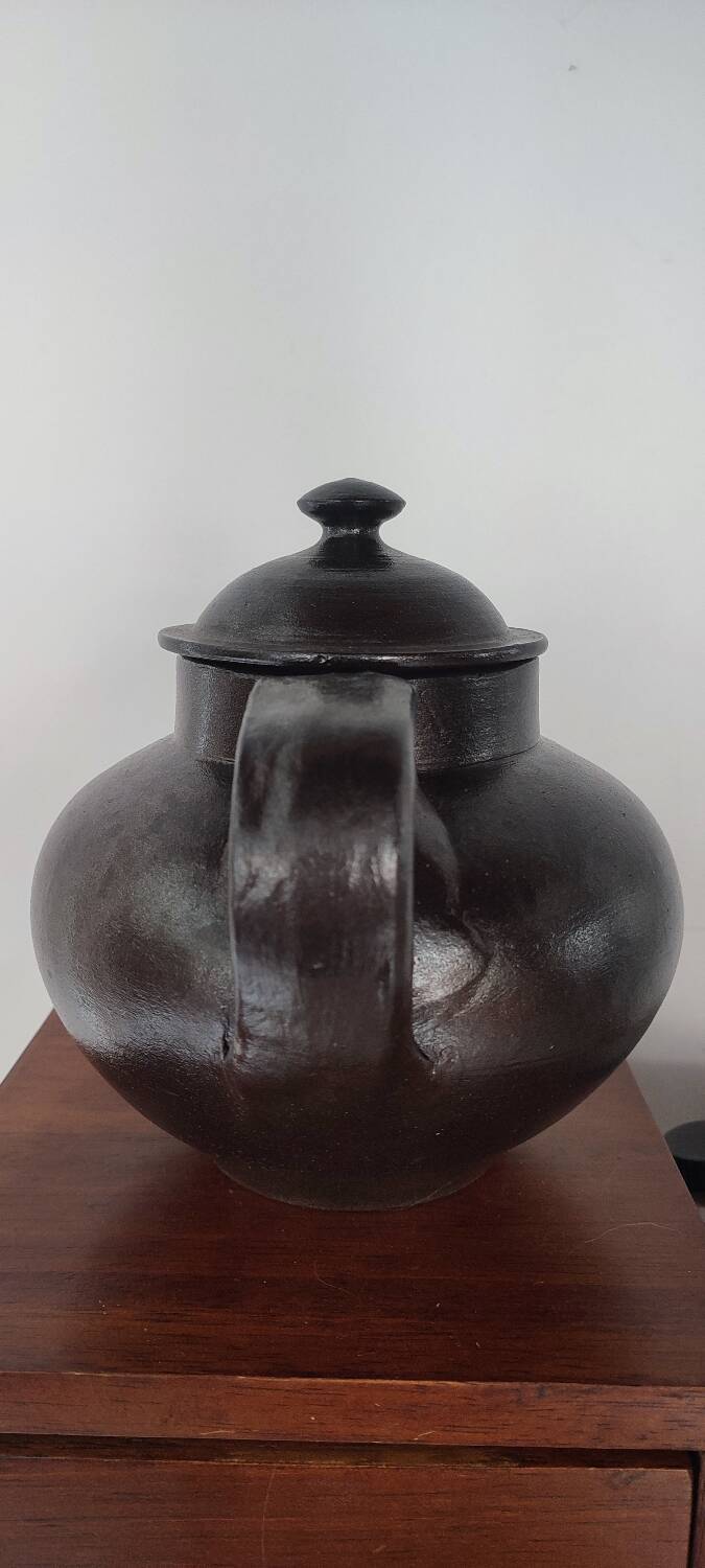 Jean Dubost glazed stoneware teapot