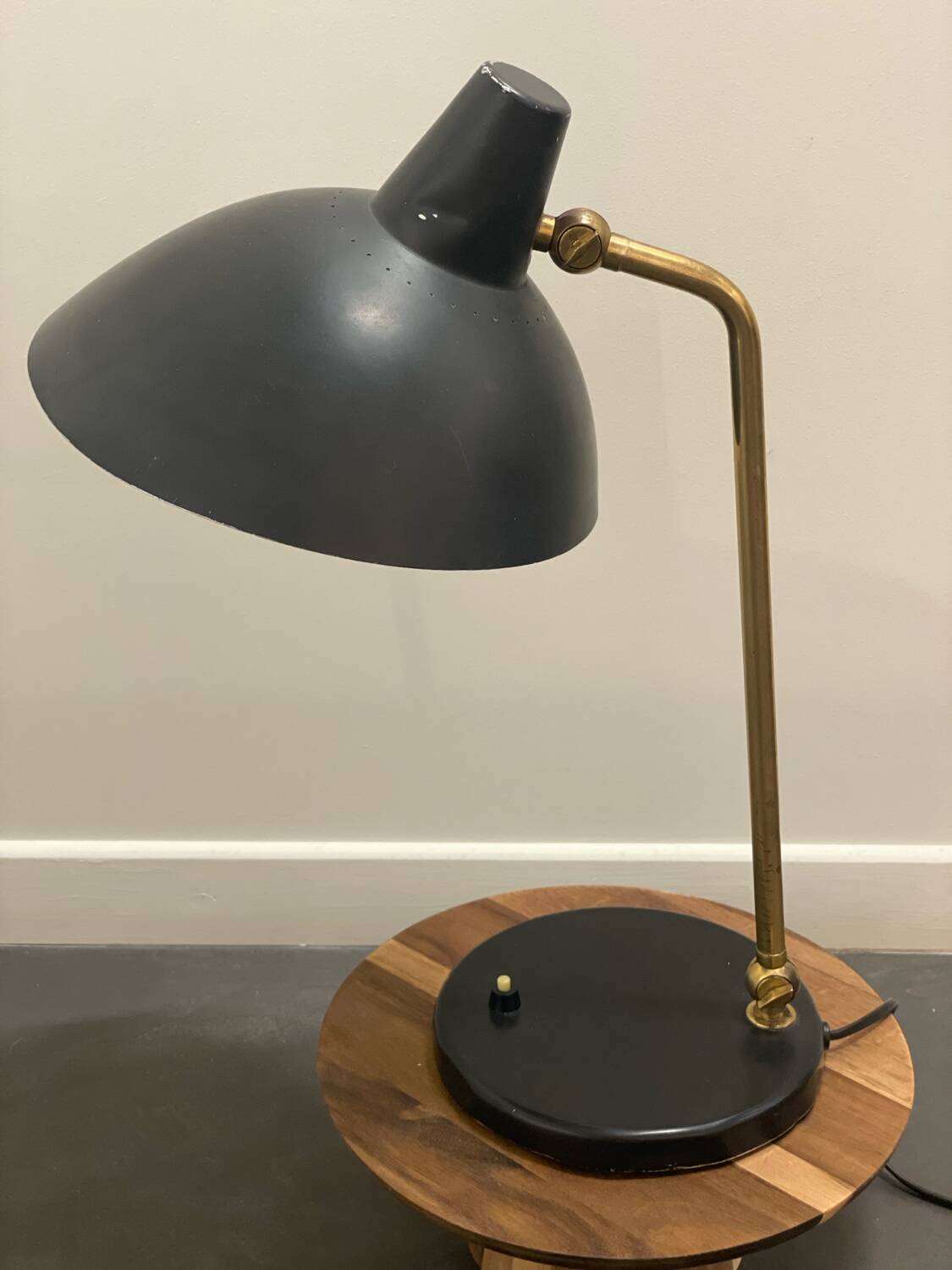 Vintage metal desk lamp, by Alfred Müller for Amba, 1950s