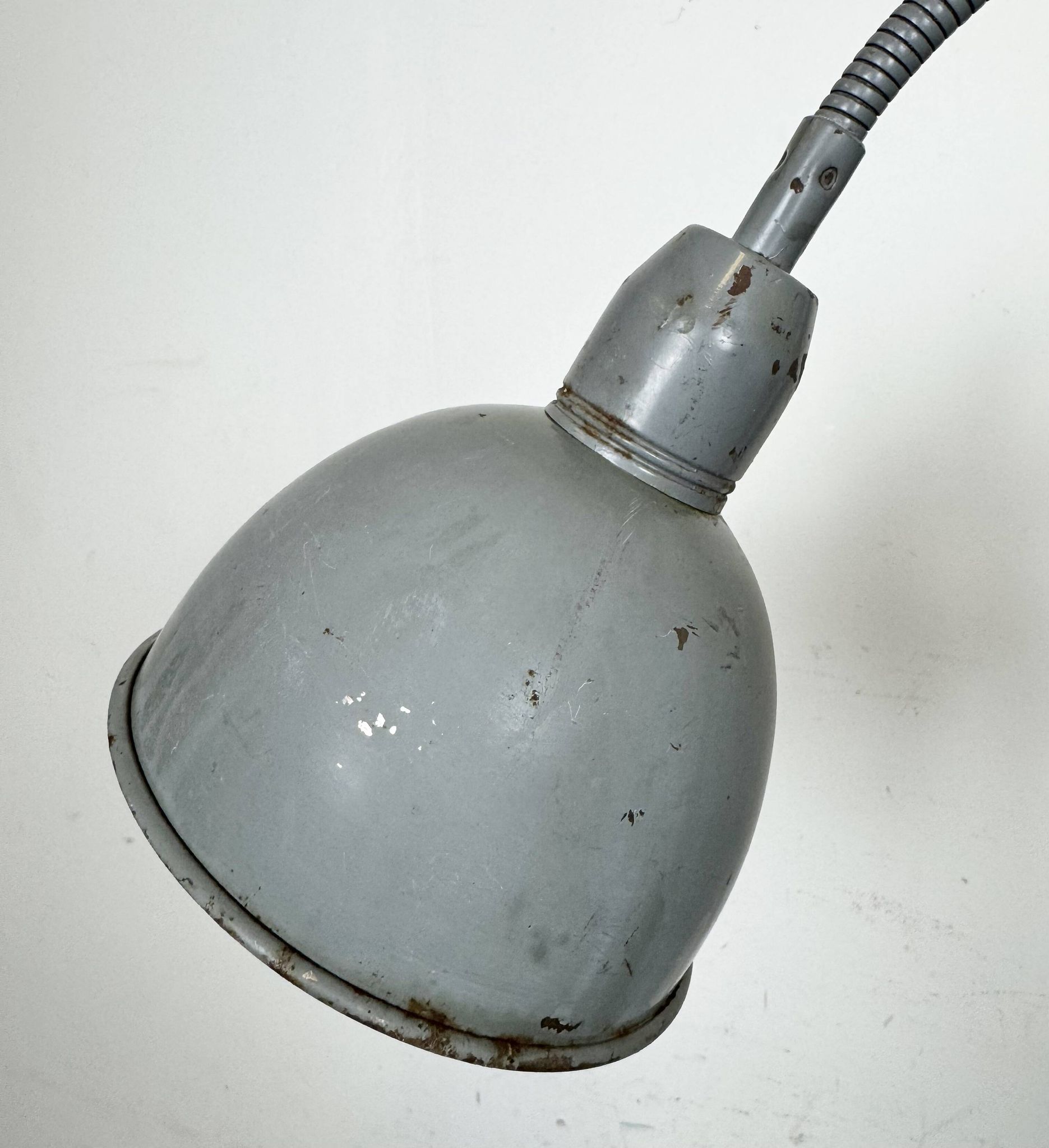 Grey Industrial Scissor Wall Lamp from Elektroinstala, 1960s