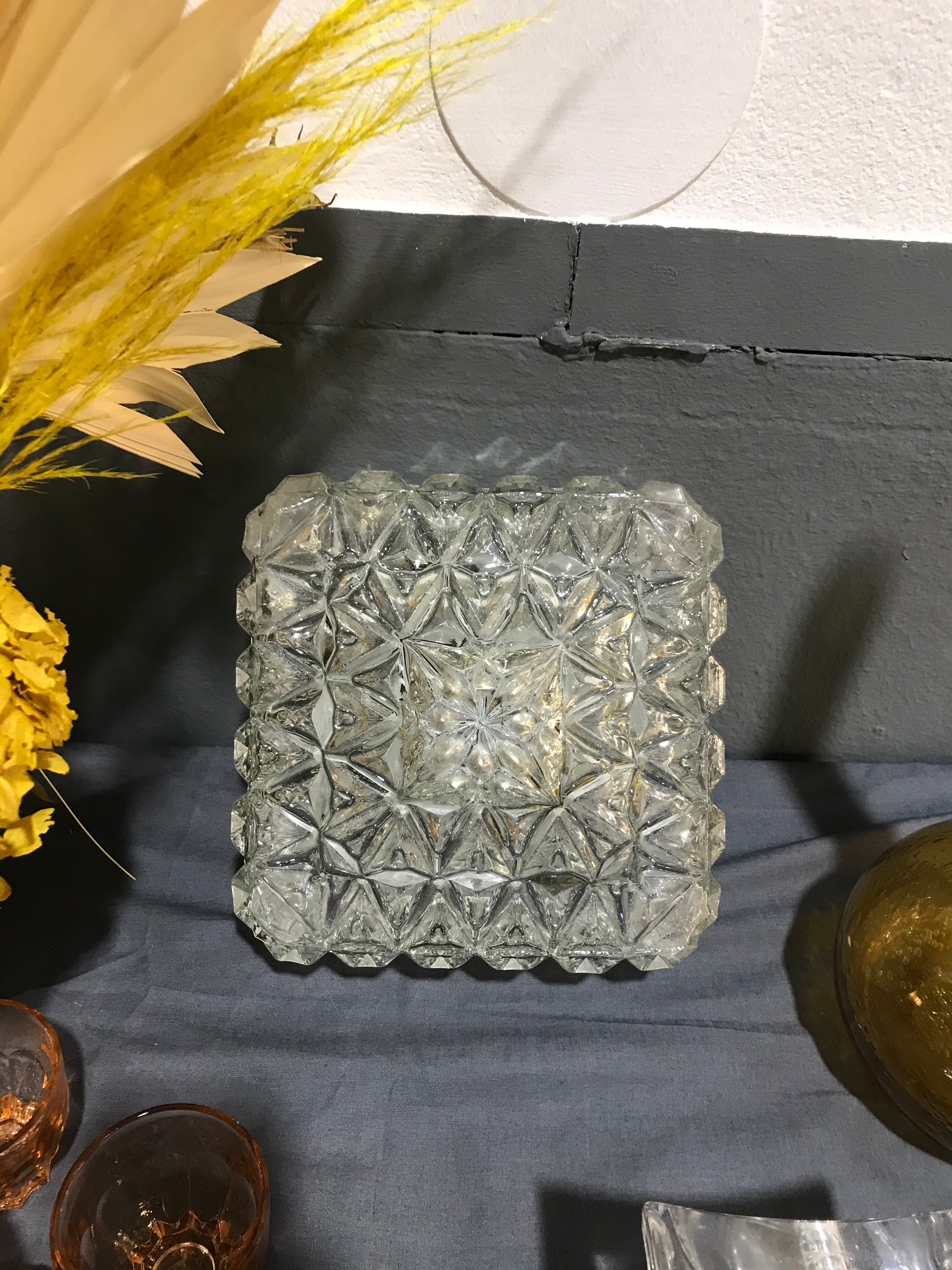 Vintage glass ceiling light
