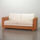 Luxurious Italian Gasparucci Reed White Lounge Greenhouse Sofa. Italy, 1980