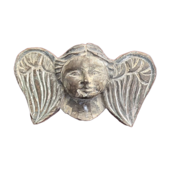 Wooden angel head eighteenth century