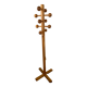 1970s pine coat rack, Scandinavian design