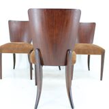 1950s  Jindrich Halabala Restored Dining Chairs H-214 for UP Závody, Set of 4