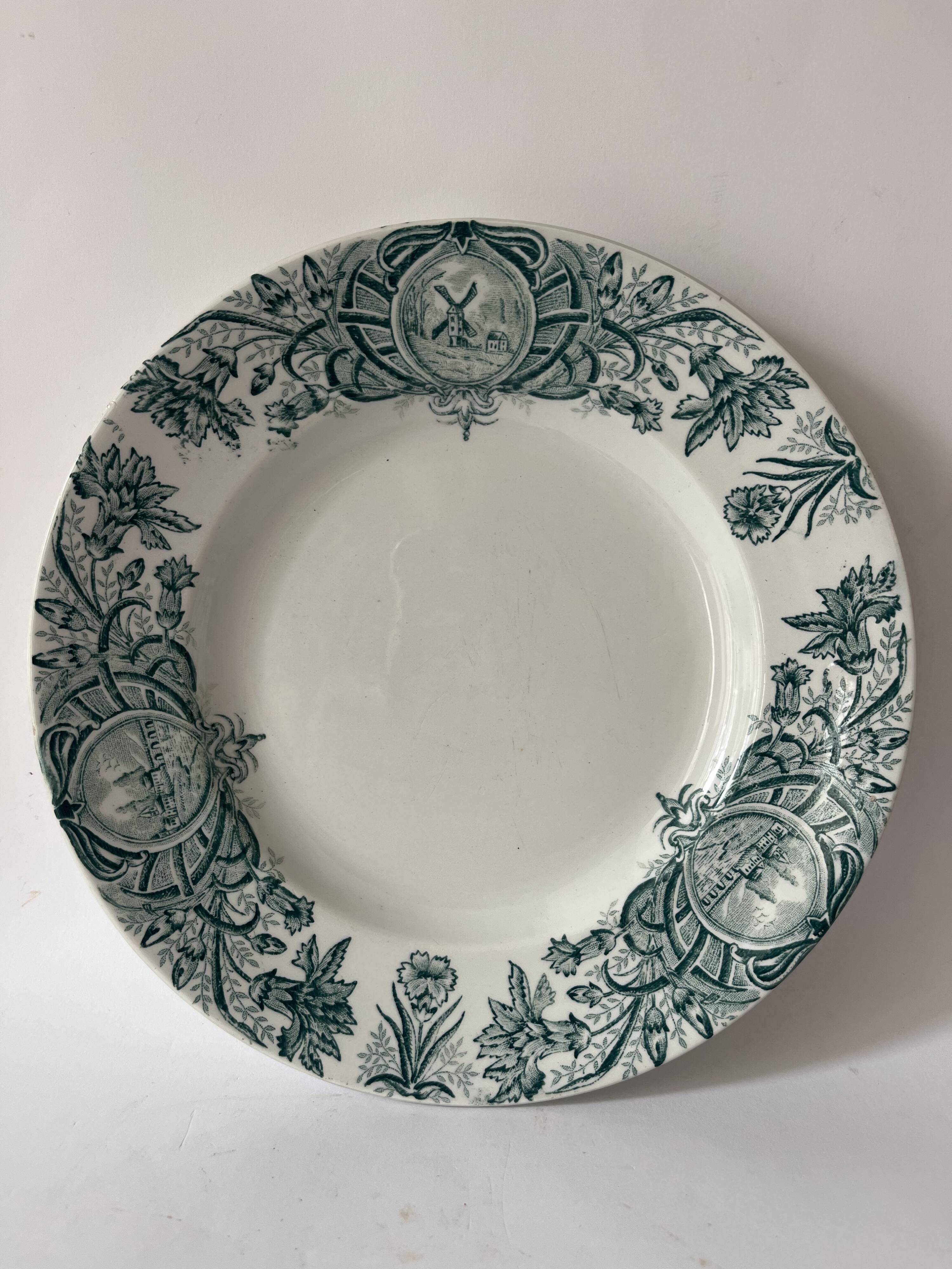 Assiette plate Terre de fer - A.Lebacqz & M. Bouchart