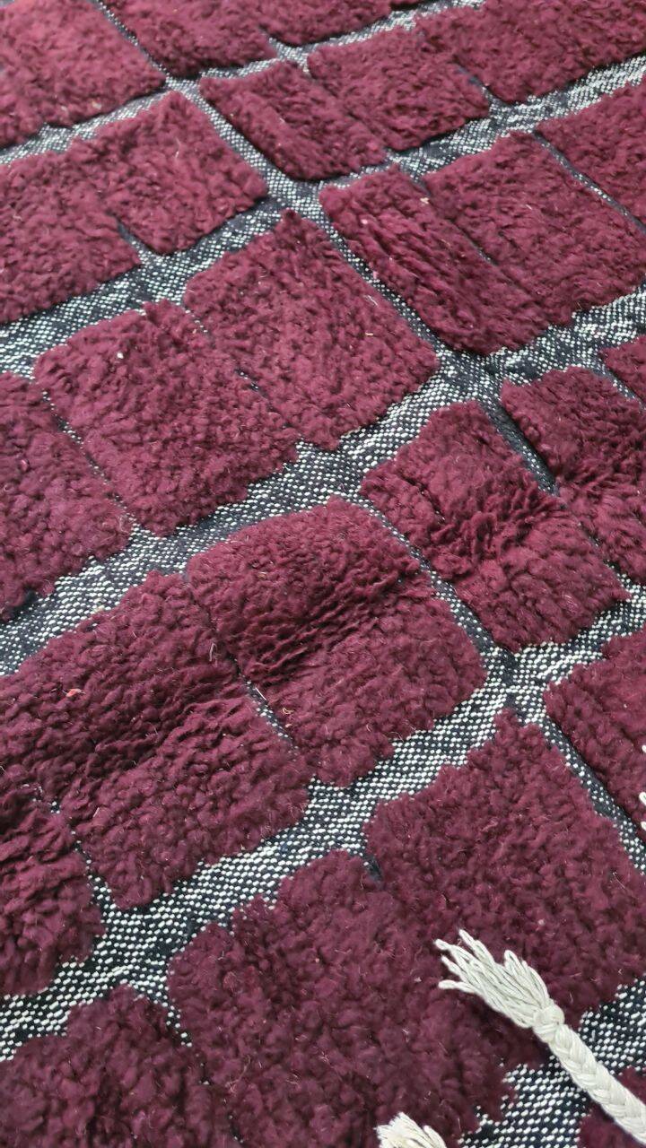 Purple Beni Ouarain rug 200*300 cm