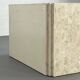 Vintage sideboard in stone and brass marquetry, 1980s