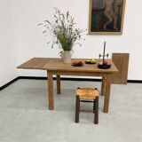 Oak farmhouse table 120cm + 200cm extensions