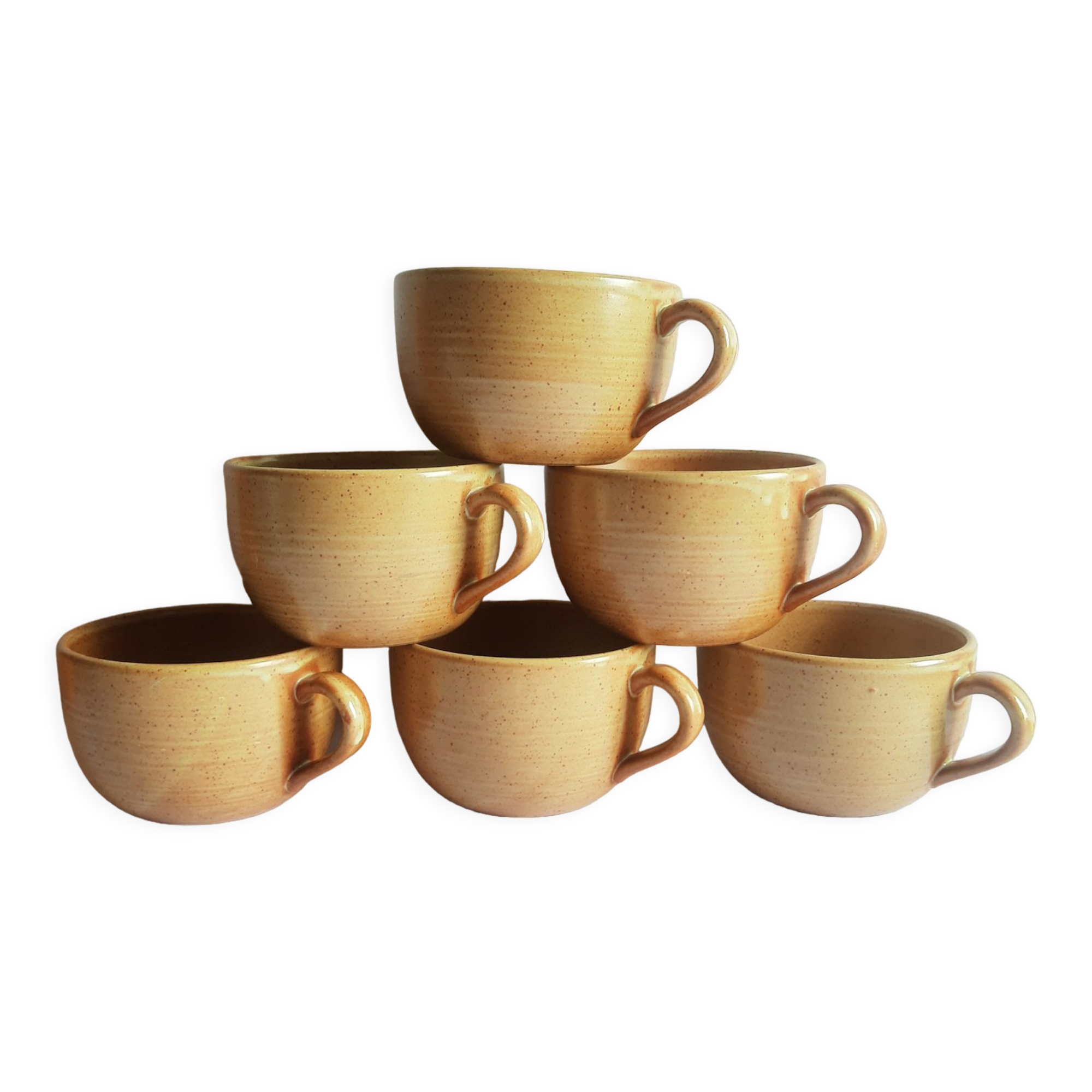 Lot 6 Tasses Petit Déjeuner Home Xmas Village | Porcelaine Décoration Noël | Modèle CC340 | Idéal Cadeau Fêtes