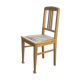 Chaise en bois et toile rayée