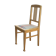 Chaise en bois et toile rayée
