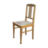 Chair in wood and striped canvas