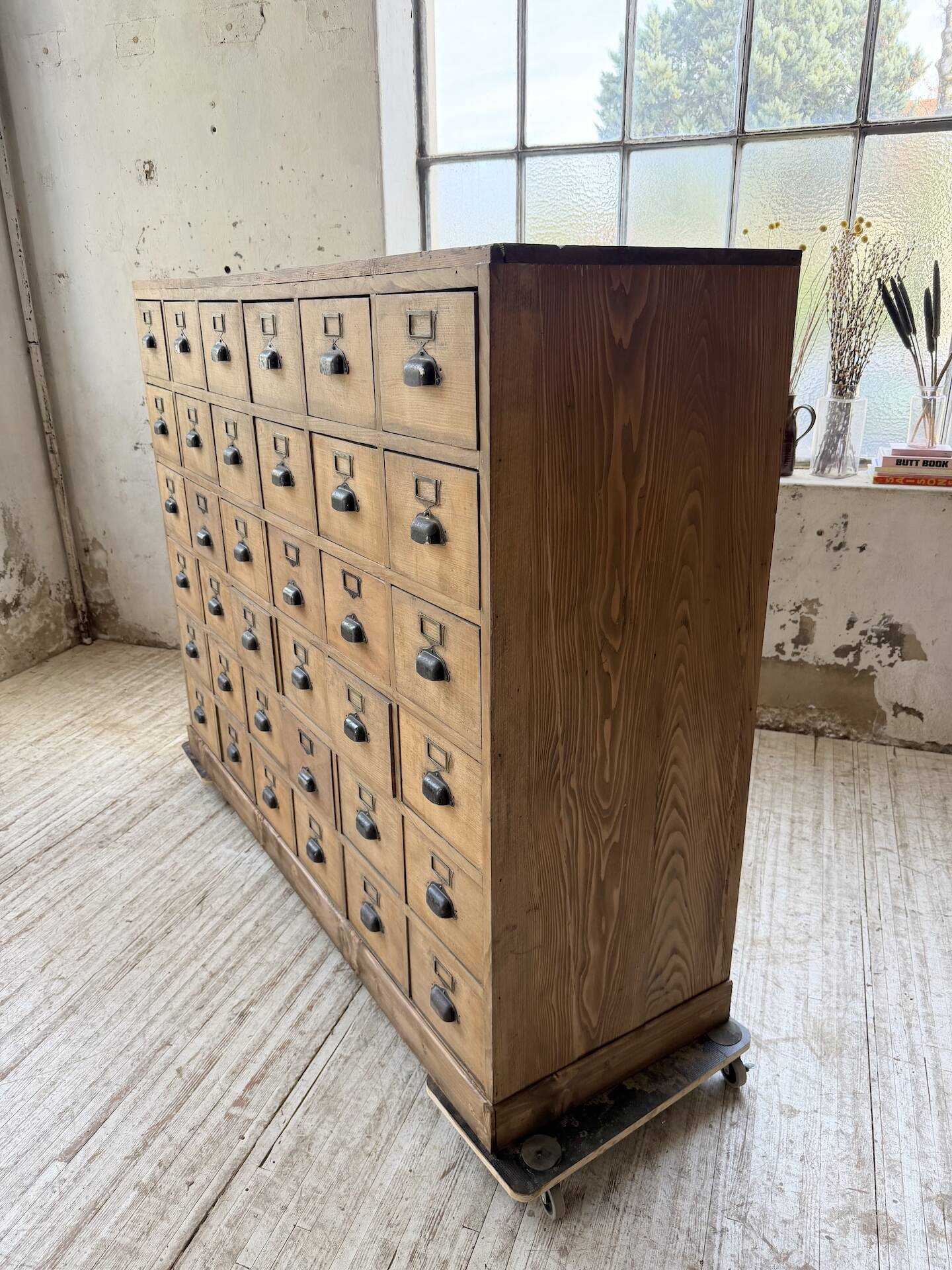1950s pine workbench XL 160cm