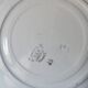 6 flat art deco earthenware plates