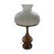 Lamp with opaline and copper base