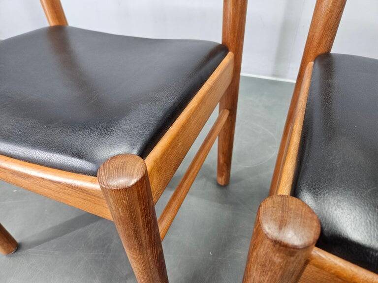 Set of Two Midcentury Rare Dining Chairs Bramin, Denmark, 1960s