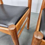 Set of Two Midcentury Rare Dining Chairs Bramin, Denmark, 1960s