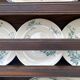 Antique wooden plate rack cupboard.