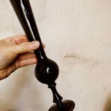 Black opaline soliflore vase