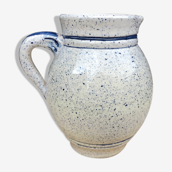 Speckled ceramic pitcher