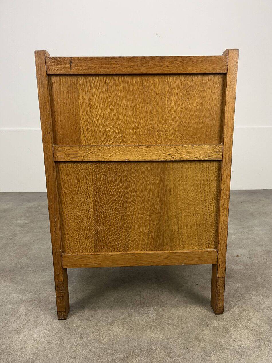 Table de chevet croisillons bois années 50