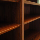 Bibliothèque en acajou, design danois, années 1970, production : Hundevad