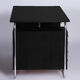 Restored Black Bauhaus Beech Writing Desk, Mücke-Melder, Czechia, 1930s