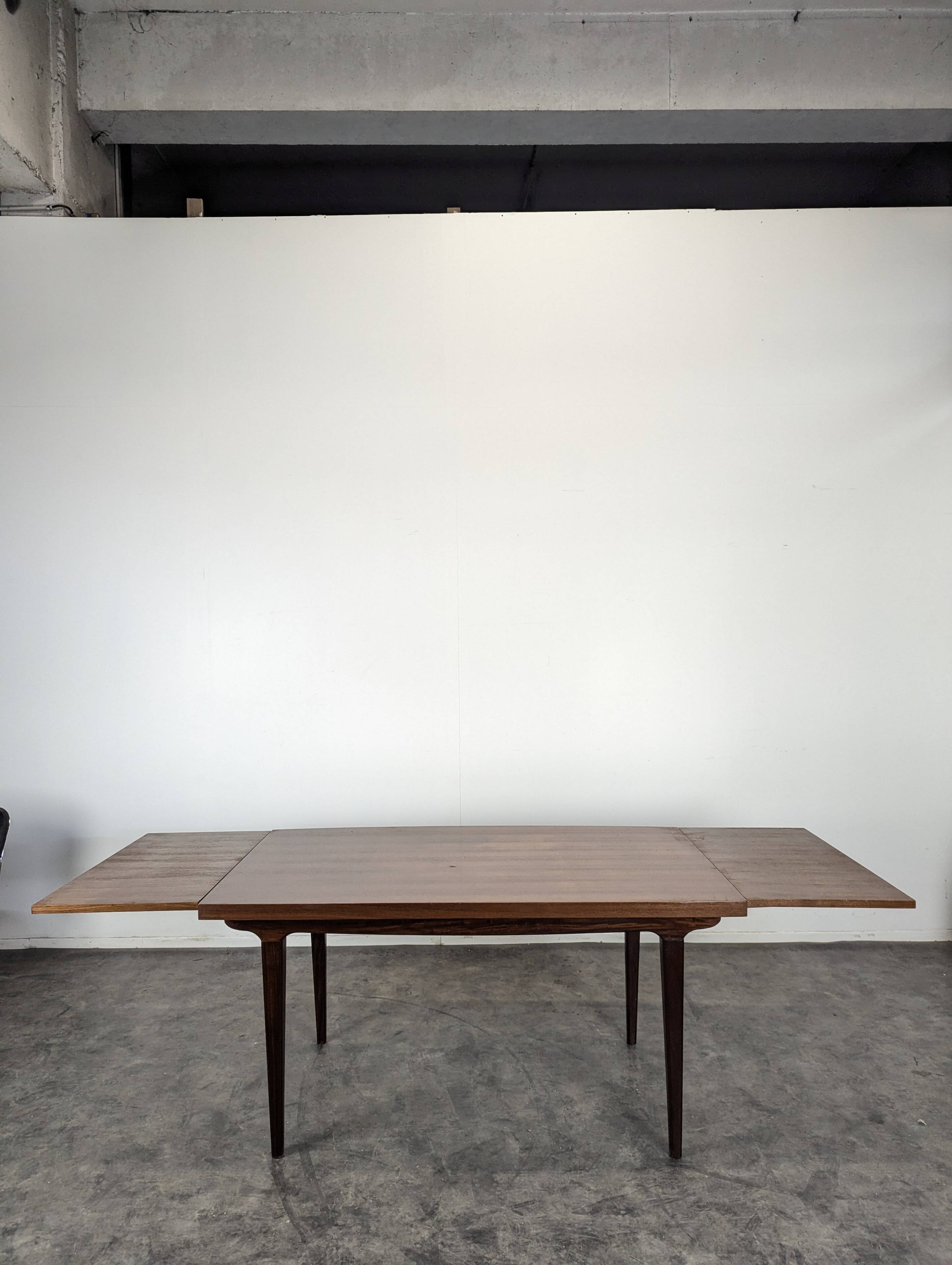 Scandinavian dining table in teak