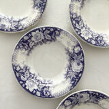 4 Sarreguemines "Jardinière" ironstone soup plates