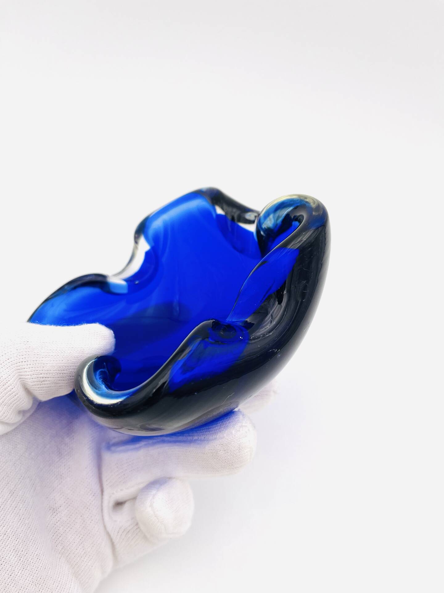 Murano Sommerso Cobalt Blue Dish - 1960