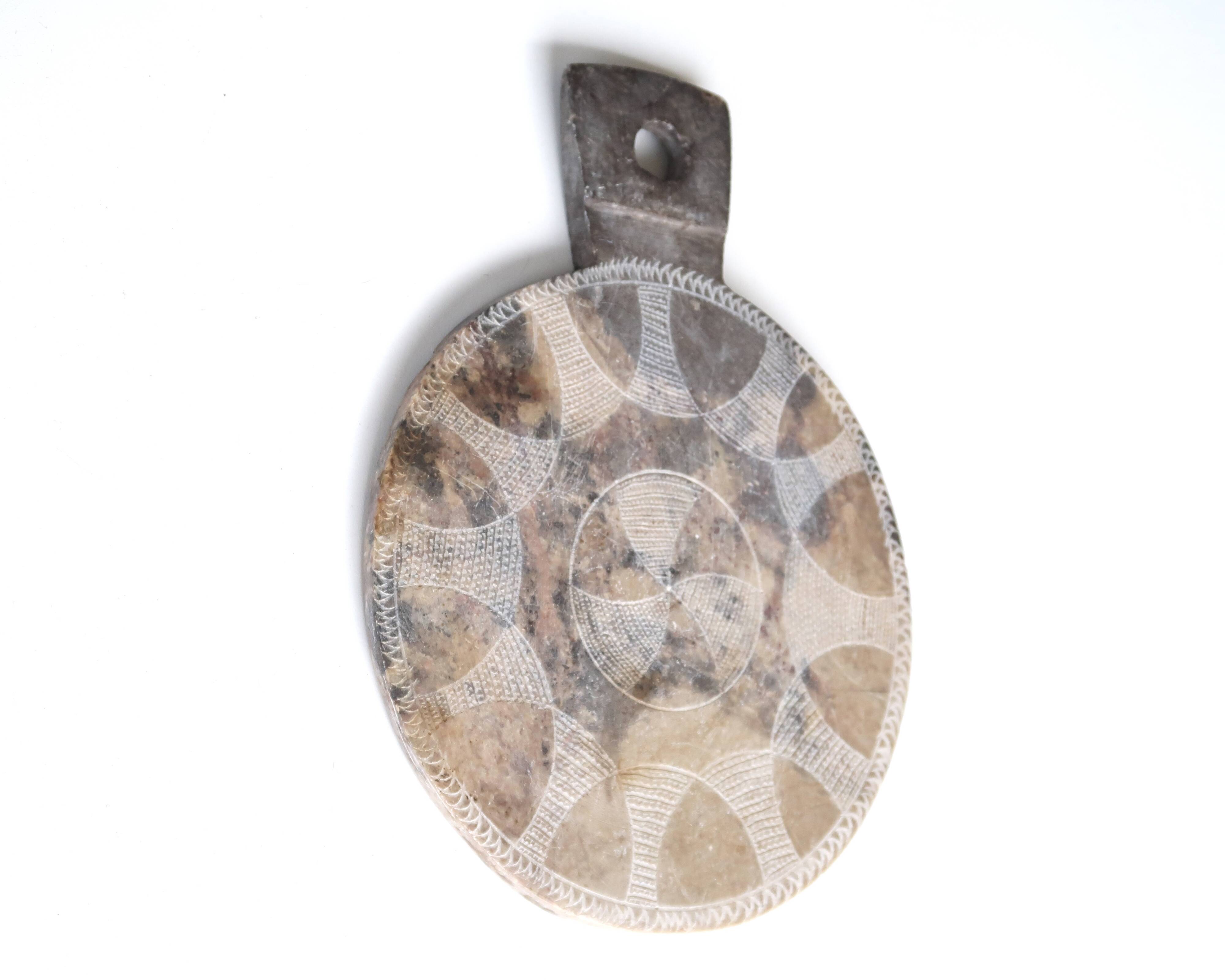 Moroccan stone cutting board, 70s