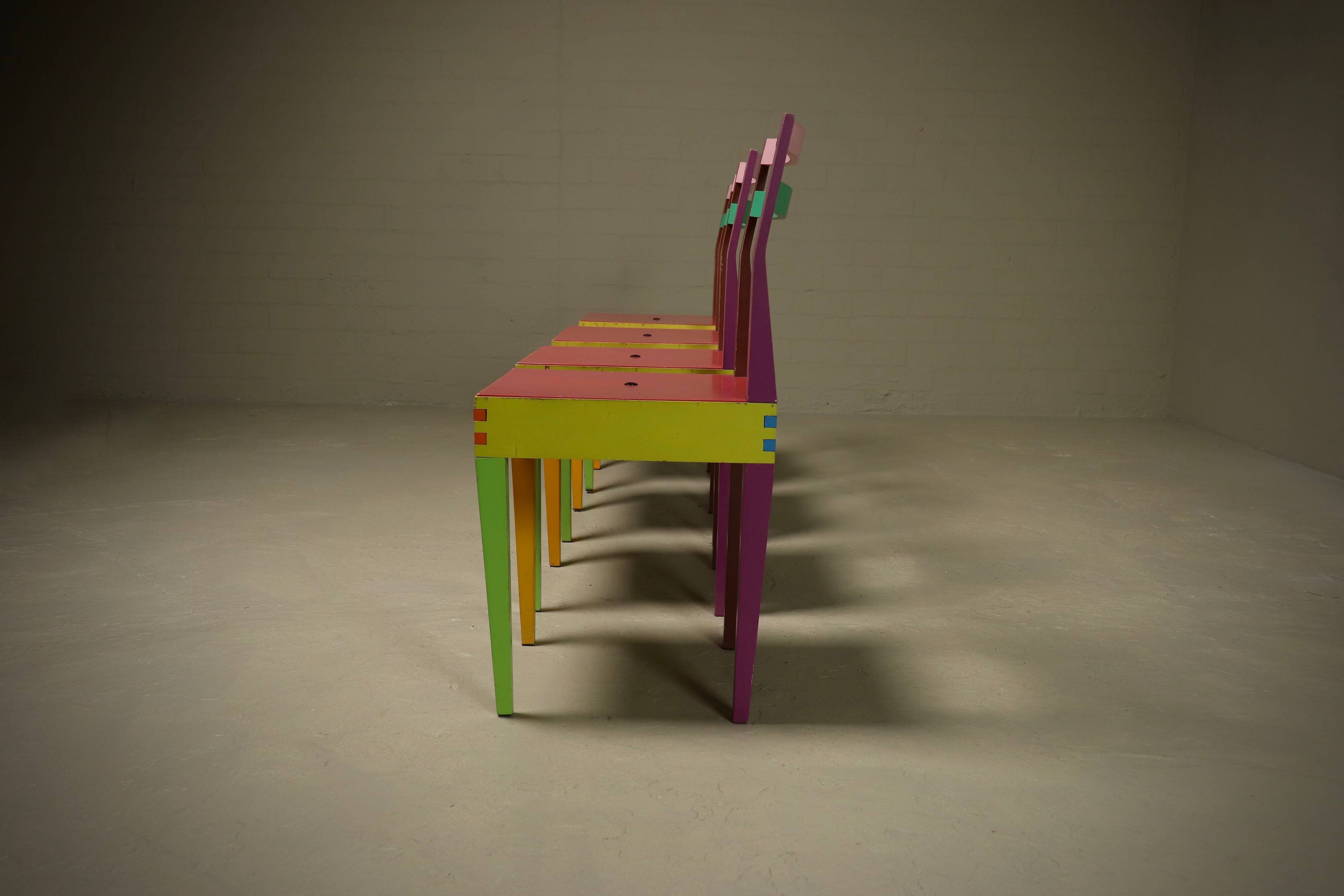 Ensemble de salle à manger Dry Series par Massimo Morozzi pour Giorgetti Matrix, années 1980
