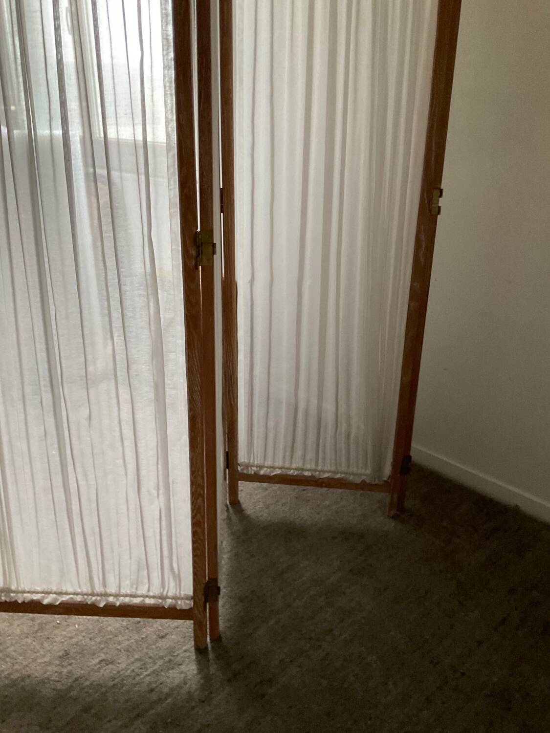 Vintage weathered wooden screen