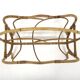 Scandinavian rattan magazine rack, Sweden, 1950