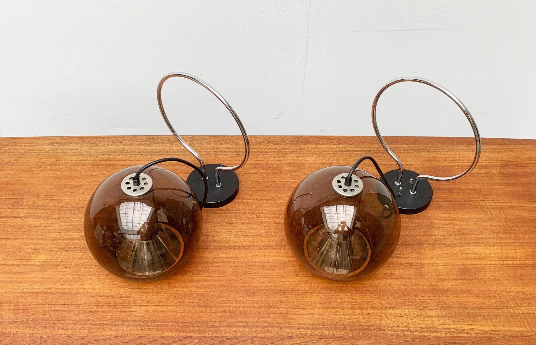 Neo-retro wall sconces from the Dutch space age by Frank Ligtelijn for Raak, set of 2.