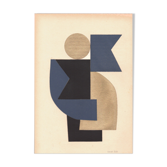 Collage on paper • C 449 • signed Eawy