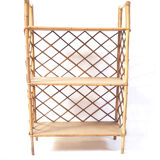 Rattan shelf