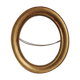 Frame oval 1st moitie of the xixth wood golden stucco