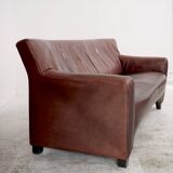 Oxblood leather sofa DeSede DS-72b