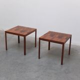 Pair of side tables in rosewood by Wilhelm Renz, 1960s